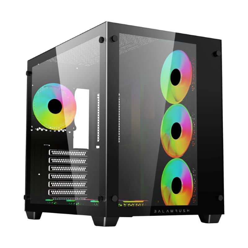Gabinete Gamer Media Torre Tank Progm930 Atx/izqcristal/negrobr-935944, Balam Rush